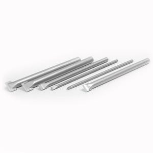Metselaarbeitelset van 6: hardmetalen punt van 4 mm tot 24 mm met de hand snijgereedschappen