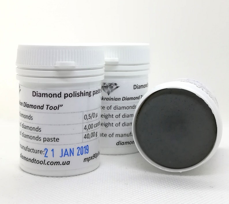 Grit 0,5 micron Diamond Polishing Paste, Lapping Compound, 40g-100g, finitura super fine Strumento didiamante ucraino immagine 6