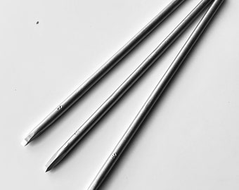 Carbide Tips Chisel 3mm with Smooth Handles for Stone Carving - Set of 3 pcs | Made in Ukraine - Expertly Crafted.
