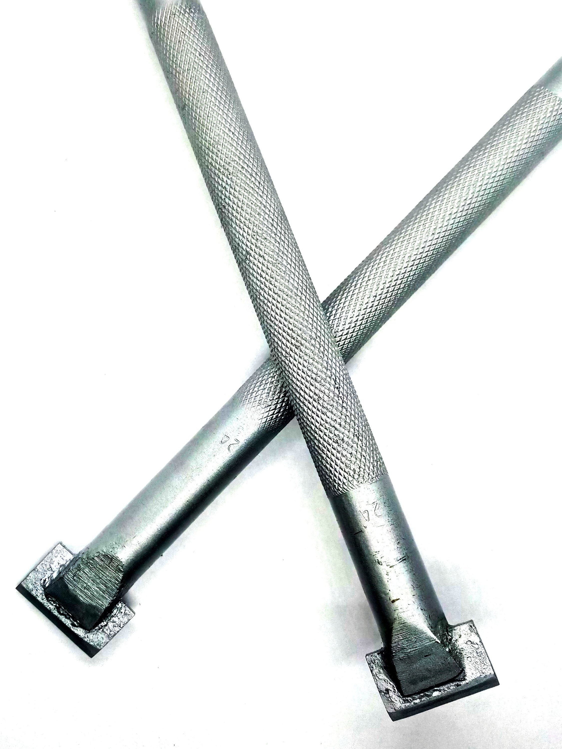 24mm Carbide Stone Carving Chisels: Knurled Handle, Lettering Chisels - 2pcs