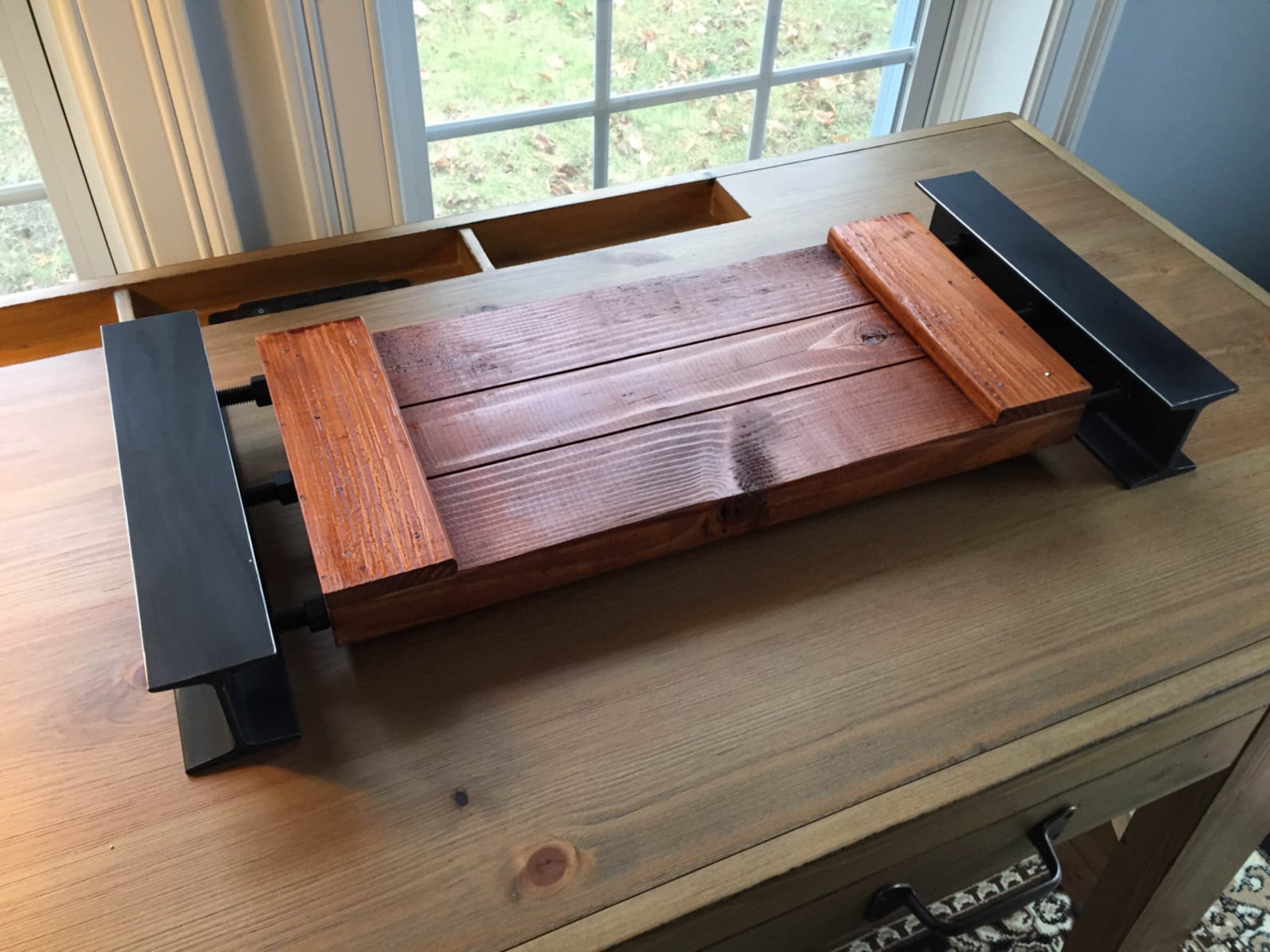 I Beam Serving Tray/ Industrial Tray/ Rustic Serving Tray/ Etsy