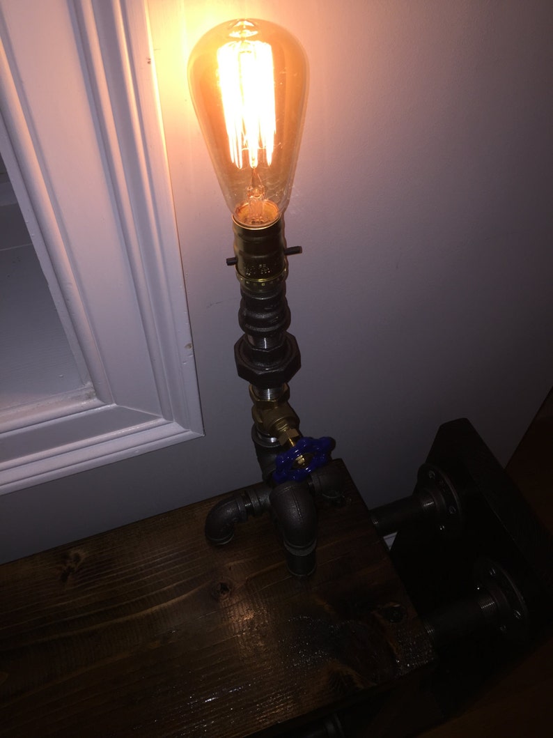 Industrial Pipe Lamp Etsy