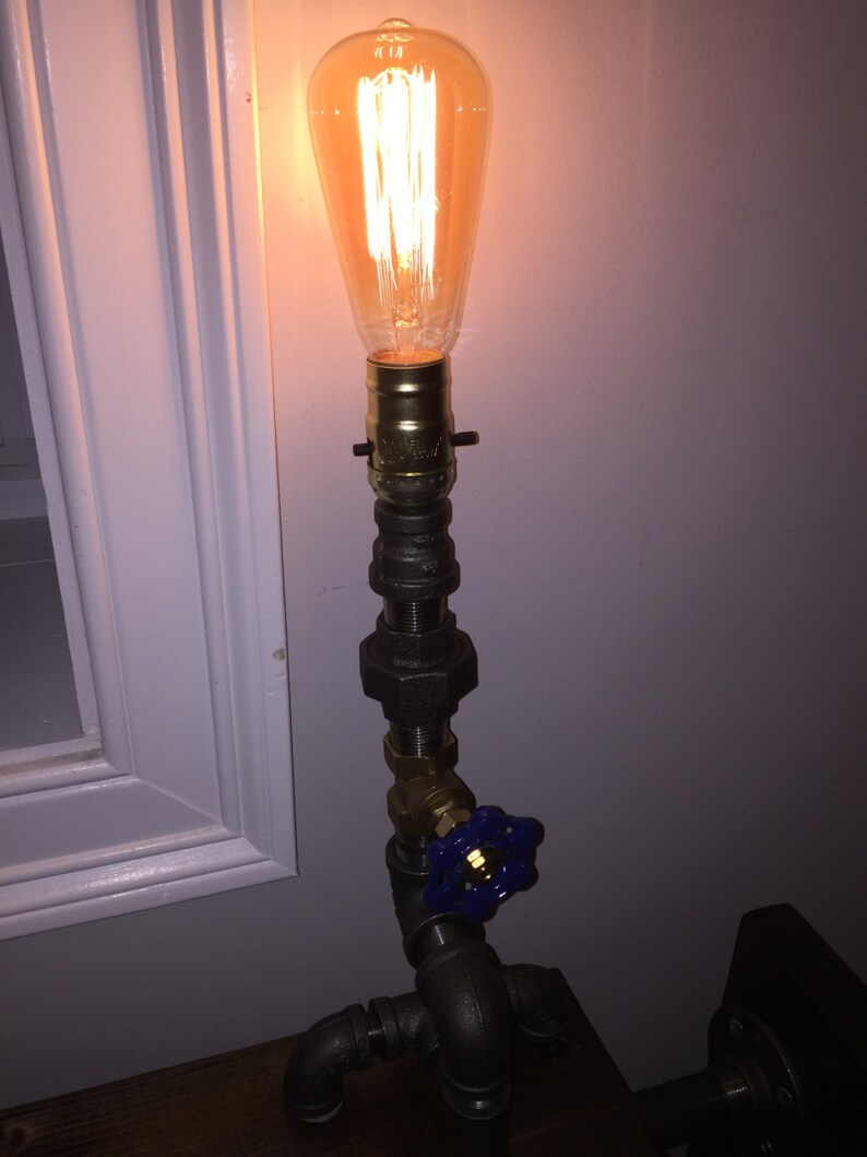 Industrial Pipe Lamp Etsy