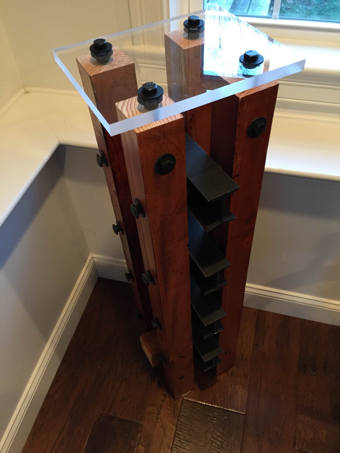I Beam Wine Rack/ Industrial Wine Rack/ Wood Wine Rack Etsy