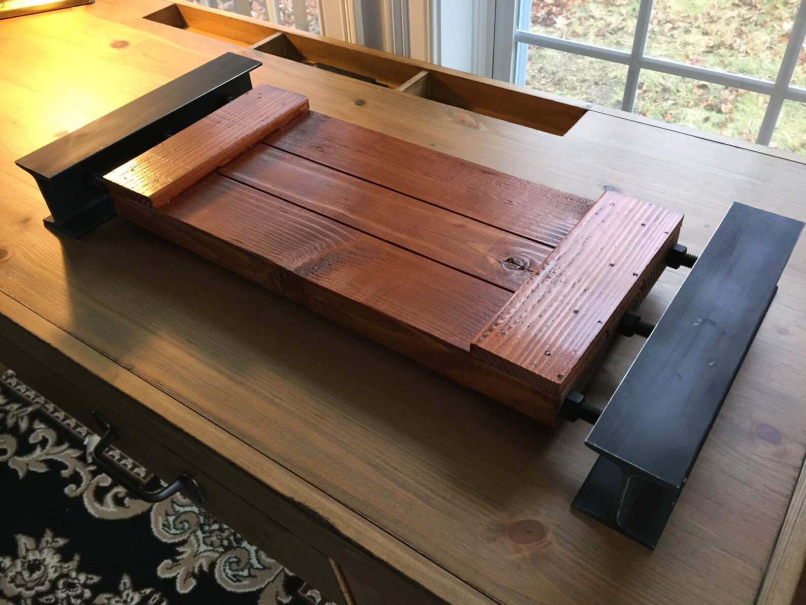 I Beam Serving Tray/ Industrial Tray/ Rustic Serving Tray/ Etsy