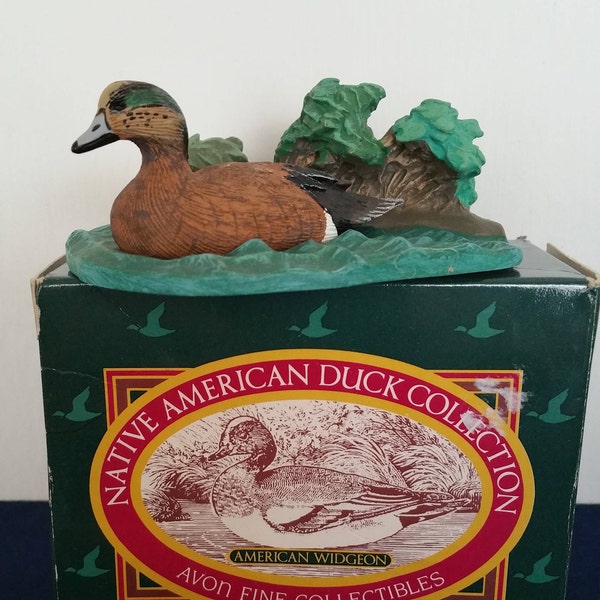 Vintage Avon, Native American Duck Collection, American Widgeon, Avon, Collectibles, Hand Painted, Duck,