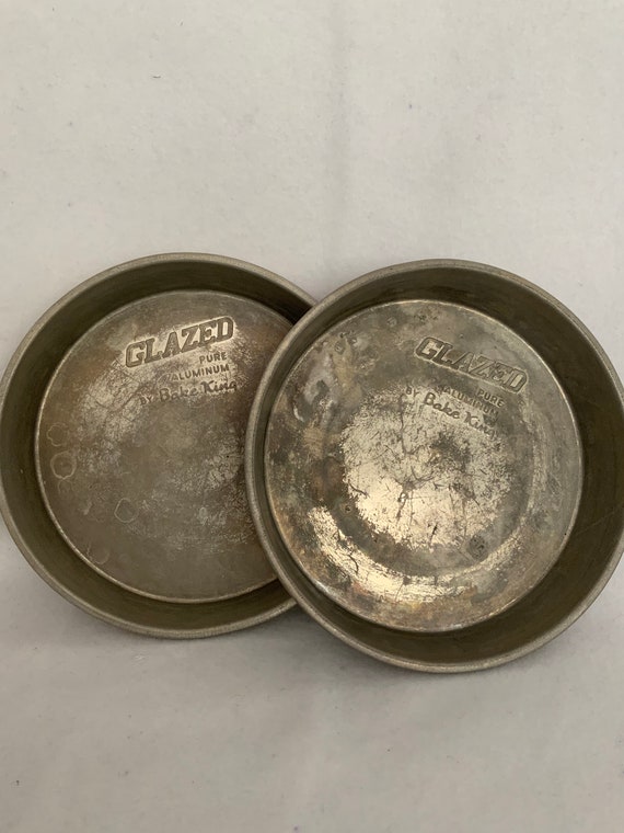 Vintage Glazed Bake King Cake Pans Set of 2 Etsy