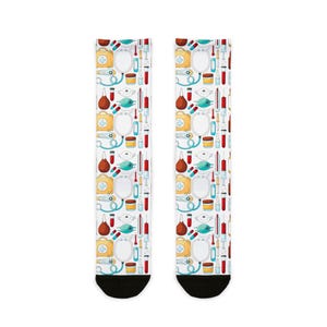 Medical Socks, Medical Gift, Nurse Apparel, Healthcare Worker, Nursing Socks, Pattern Socks, Unisex Socks, Hospital Apparel, Doctor Socks