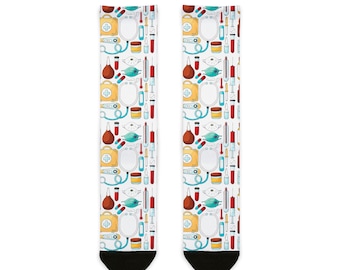 Medical Socks, Medical Gift, Nurse Apparel, Healthcare Worker, Nursing Socks, Pattern Socks, Unisex Socks, Hospital Apparel, Doctor Socks