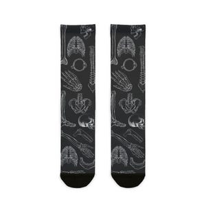Medical Anatomy Crew Socks, Nurse Socks, Doctor Socks, Surgeon Socks, Skeleton and Bones Socks, Fun Gift Idea, Medical Socks, PA Socks, CRNA