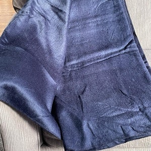Solid bright navy blue - Alpaca blanket