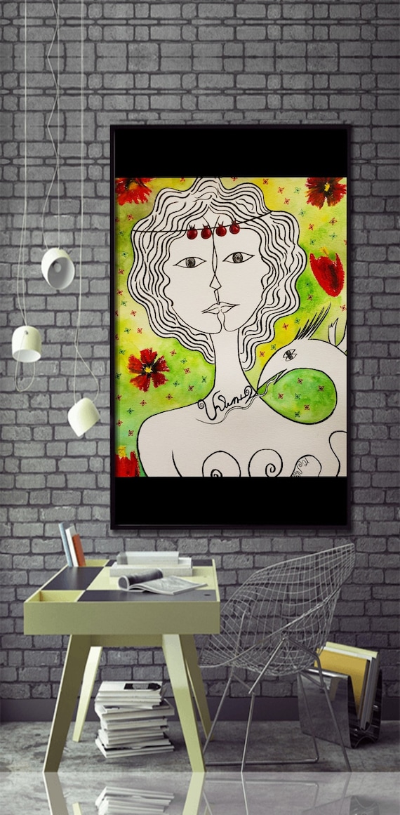 女性の肖像画・オイルパステル画 2025年 マージナル・ギャラリー 新