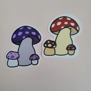 Mushroom stickers - Cottagecore - goblincore - witchcore