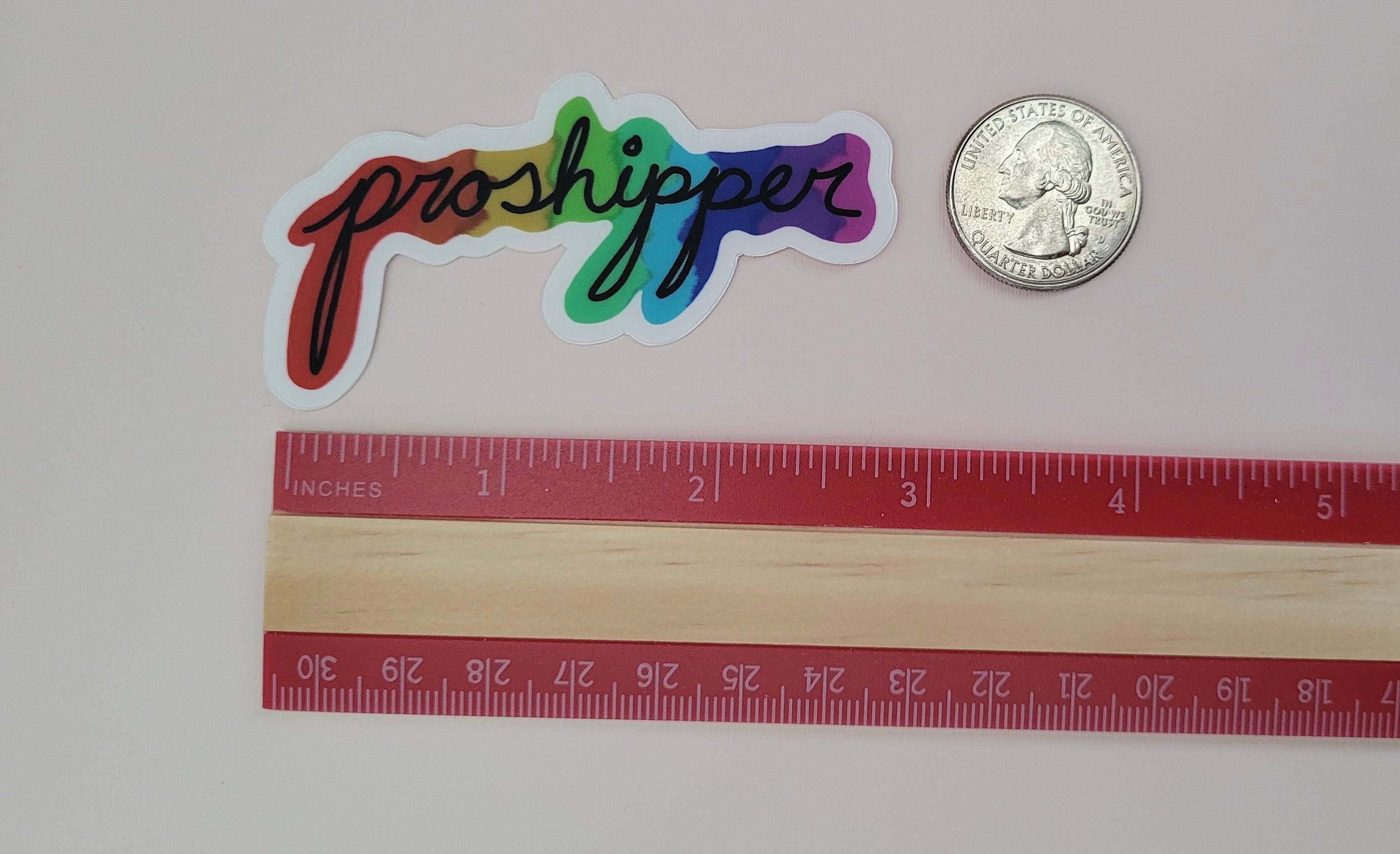 Rainbow holographic deco shape stickers — made by @heysp