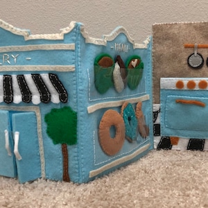 Tri-Fold Kids Bakery Quiet Book Pattern
