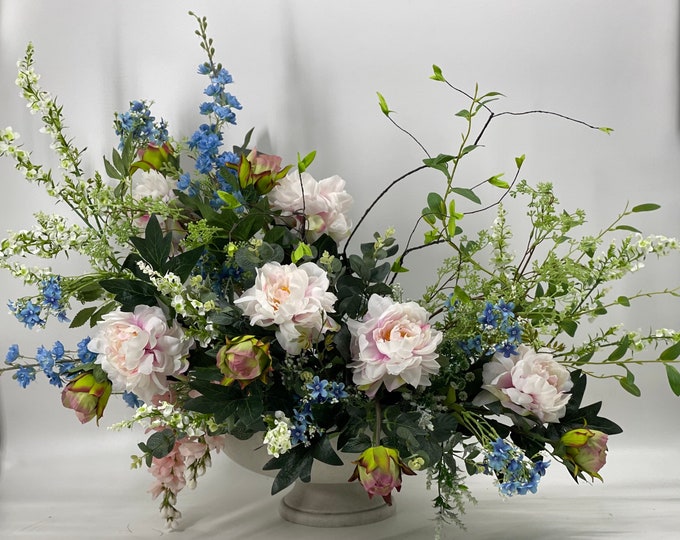 Grande Artificial life like flower centerpiece arrangement, spring arrangement, artificial flowers, nearly natural