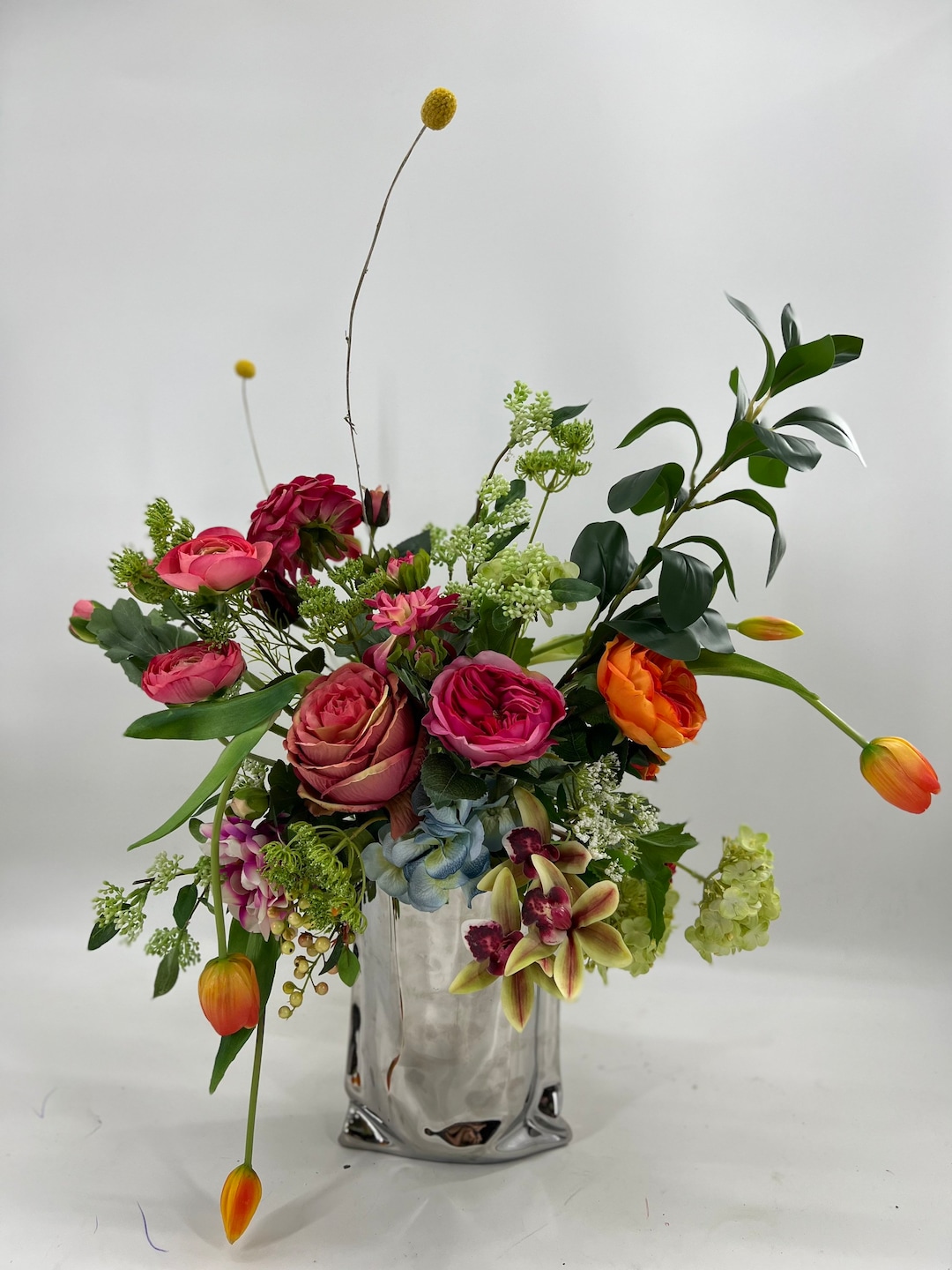 Luxurious Modern Artificial Floral Centerpiece Arrangement, Spring ...