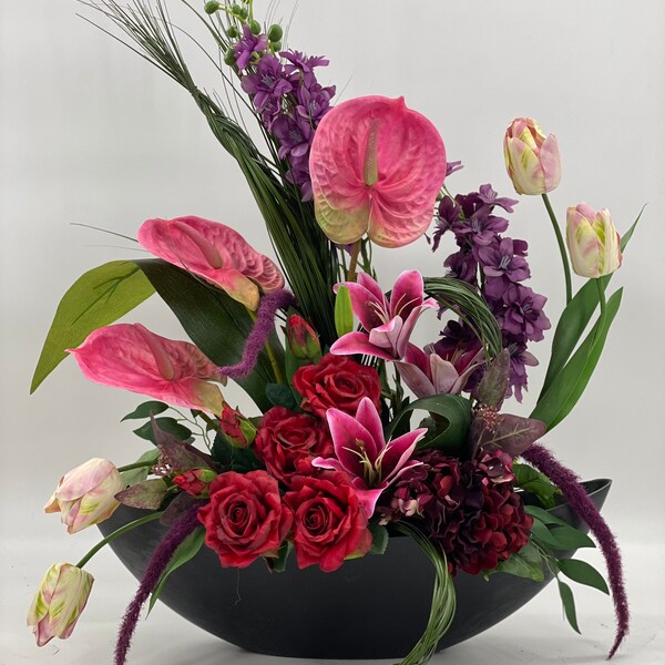 Artificial Flower Arrangement Etsy