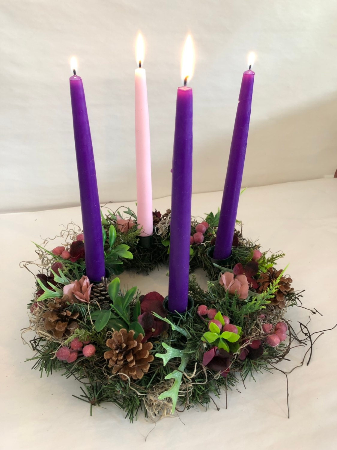 Advent wreath, Christmas wreath, Christmas decor