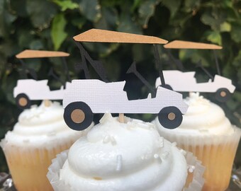 Golf Cupcake Toppers Golf Birthday Party Golf Party Etsy