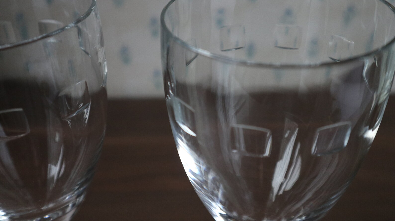 2 Waterford Crystal Geo Wine Glasses by John Etsy