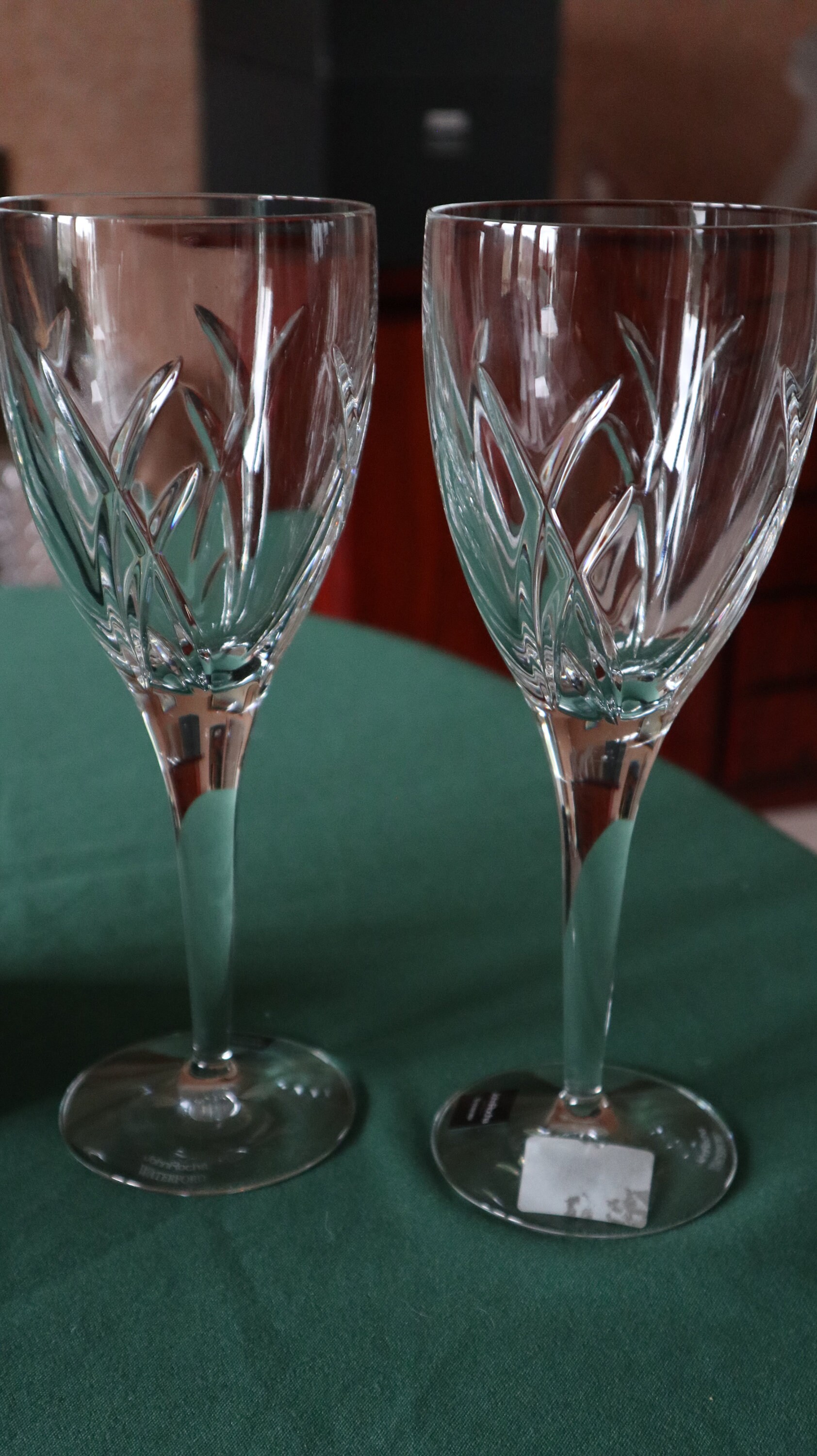 2 Waterford Crystal John Rocha Signature Wine Etsy