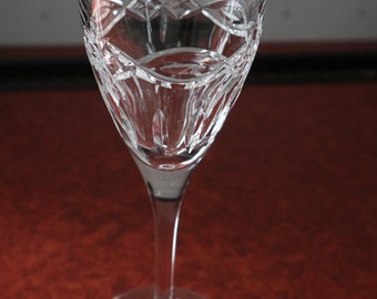1 Waterford Crystal "Dolmen" Claret/Red Wine Glass, Immaculate, Signed 8.1/4" tall