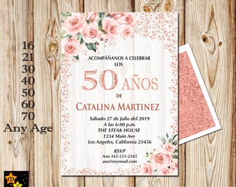 Spanish Invitation Etsy