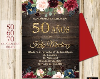 spanish invitation etsy