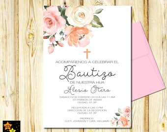 peach invitations etsy