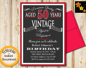 red black invitation etsy