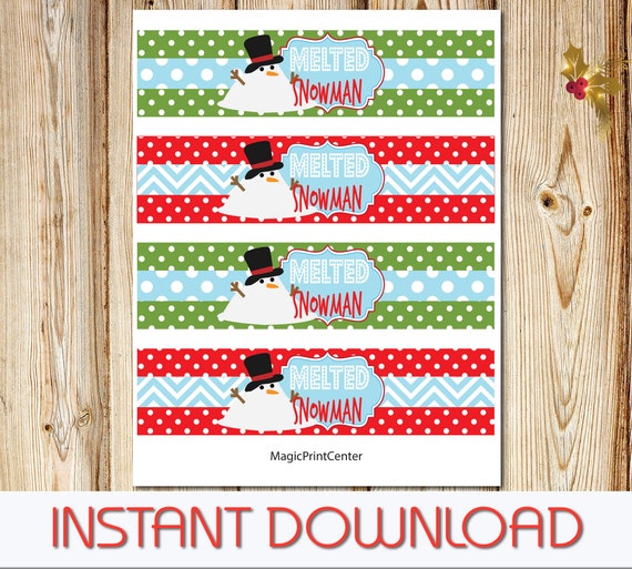 Melted snowman printable