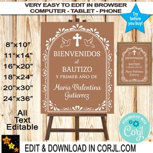 Mexicaans Barro-welkomstbord, talavera, bewerkbaar, afdrukbaar, bewerken en downloaden in Corjl, 6 maten
