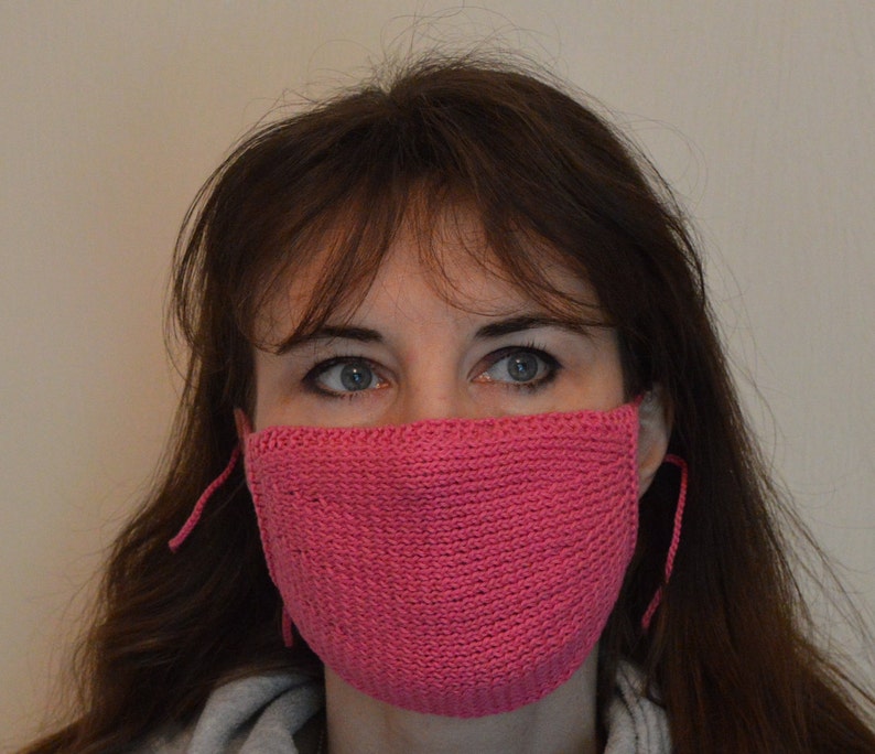 Knitted Face Mask Cotton Face Mask Face Mask With Filter - Etsy UK