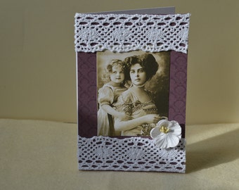 Mother's Day card, vintage style card