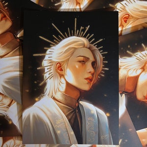 Gold Leaf Sun King Yoongi Art Print