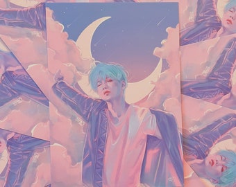 Pastel Yoongi Art Print