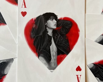 Ace of Hearts Jungkook Art Print