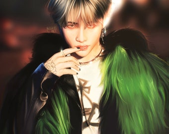 Rockstar Hyunjin Art Print