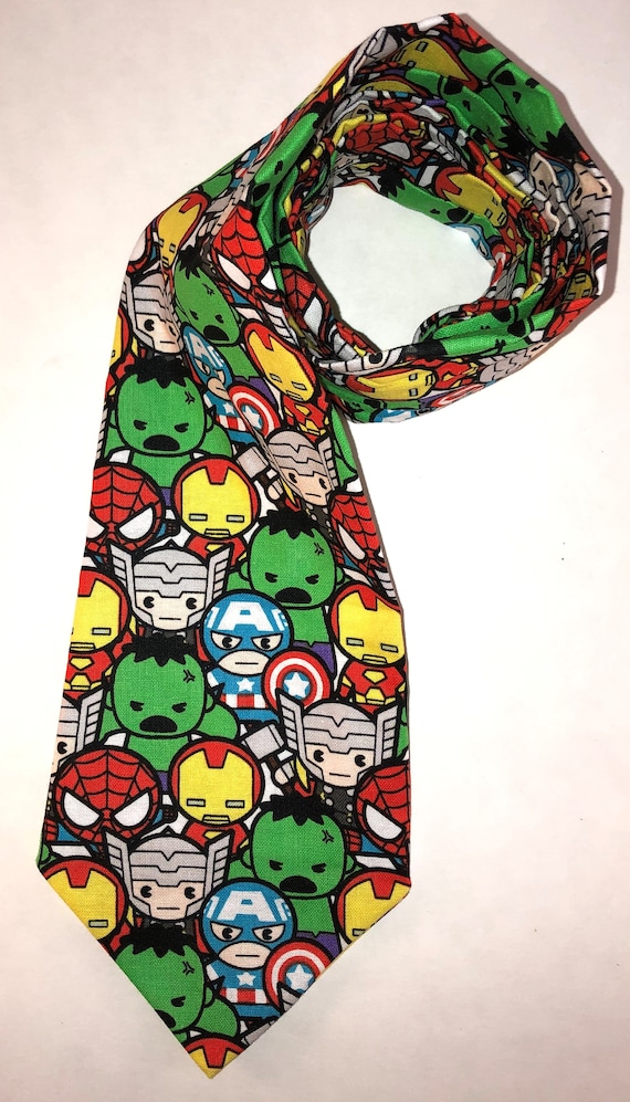 IRONMAN HULK THOR CAPTAIN AMERICA NECKTIE NEW NOVELTY TIE TWO IRONMAN HULK THOR CAPTAIN AMERICA NECKTIE NEW NOVELTY TIE TWO