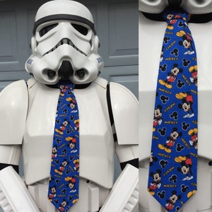 Mickey Mouse Novelty Necktie  - Neck Tie Disney ADULT Cotton Free Shipping