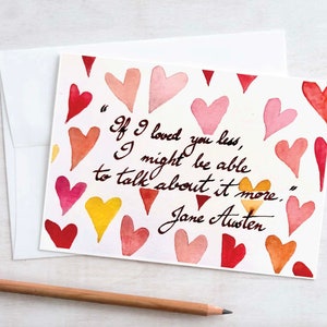SE TI AMASSI Meno Biglietto di San Valentino, Proposta, Fidanzamento, Anniversario, Amore, Amato, Passione, Corteggiatore, Jane Austen