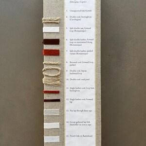 Bookbinding Sewing Sampler: 16 Historical Binding Styles, Handmade Book in Linen Clamshell Box afbeelding 9