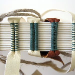 Bookbinding Sewing Sampler: 16 Historical Binding Styles, Handmade Book in Linen Clamshell Box afbeelding 14