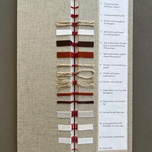 Bookbinding Sewing Sampler: 16 Historical Binding Styles, Handmade Book in Linen Clamshell Box afbeelding 4