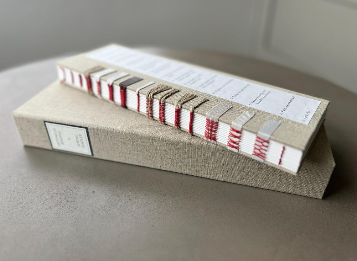 Handmade Book Sewing Sampler: 16 Historical Binding Styles, Linen ...