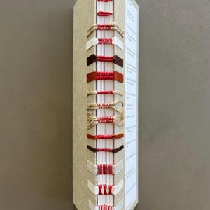 Bookbinding Sewing Sampler: 16 Historical Binding Styles, Handmade Book in Linen Clamshell Box afbeelding 10