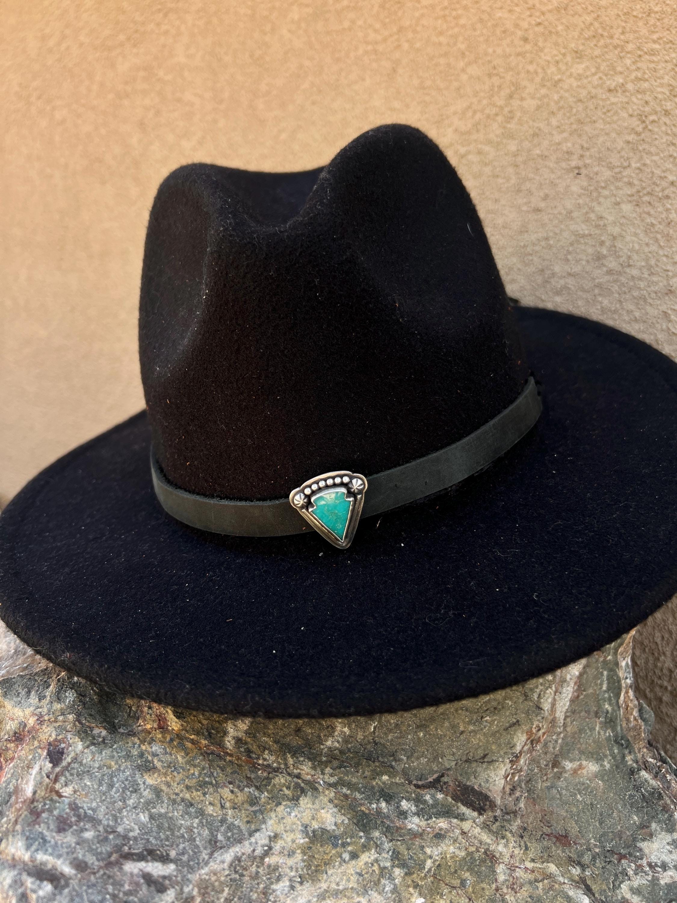 5227 Western Hat Band Turquoise Stone Arrow Arrowheads White Howlite Bead Turquoise & Arrow Hatband; Hand Beaded Gemstone Hatband - Etsy main image 2