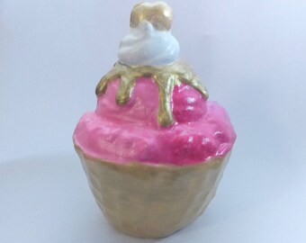 3 VTG Tall Tulip Dessert Dishes Frosted Ombre Pastel Glass Ice Cream Sundae Cup Parfait