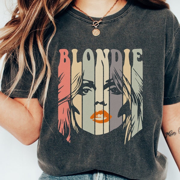 Blondie Comfort Colors, Classic Rock, Vintage, Retro Vintage Shirt, Trendy Gifts,